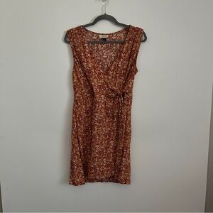 Universal Thread Sleeveless Tie Wrap Floral Mini Dress-Women’s Size Large